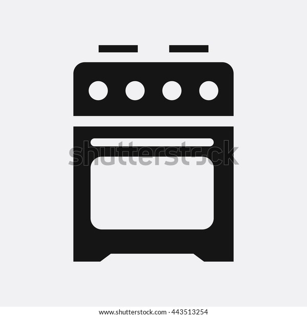 Cooker Icon Stock Vector (Royalty Free) 443513254