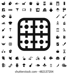 Cooker icon illustration isolated vector sign symbol