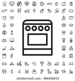 Cooker icon illustration isolated vector sign symbol