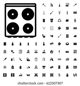 Cooker icon illustration isolated vector sign symbol. cleaning icons vector set. on white background