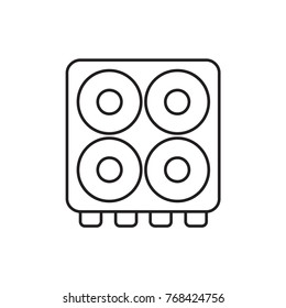 cooker icon illustration isolated vector sign symbol