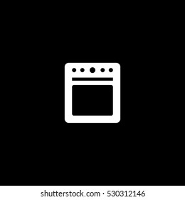 cooker icon, isolated, white background