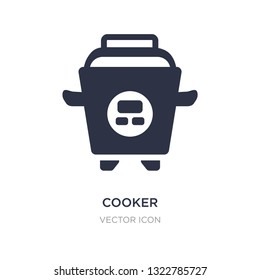 cooker icon on white background. Simple element illustration from Future technology concept. cooker sign icon symbol design.