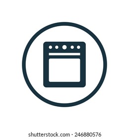 cooker icon on white background 