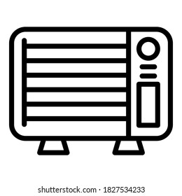 Cooker icon. Outline cooker vector icon for web design isolated on white background
