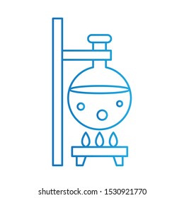 Cooker Icon, Vector Illustration, Education Colour Outline