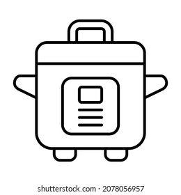 Cooker icon vector image. Can also be used for web apps, mobile apps and print media.