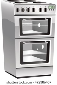Cooker oven and hob.
