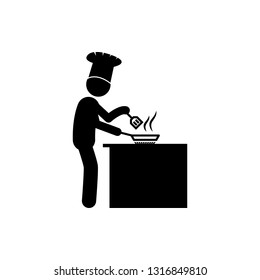 cooker in restaurant icon. Element of dinner in a restaurant illustration. Premium quality graphic design icon. Signs and symbols collection icon for websites