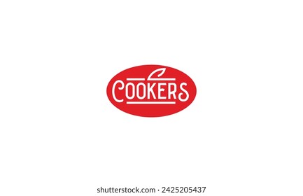 Cookers logo design. Cookers red vector design