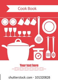 cookery card. vector illustration