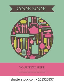 cookery card. vector illustration