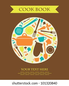 cookery card. vector illustration
