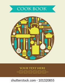 cookery card. vector illustration