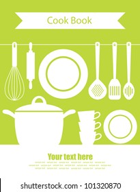 cookery card. vector illustration