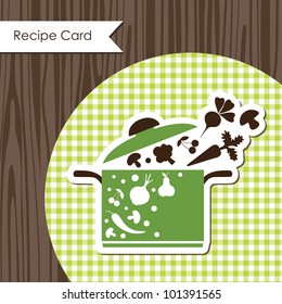 cookery card. vector illustration