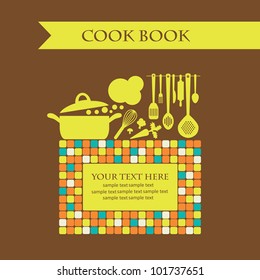 cookery card. vector illustration