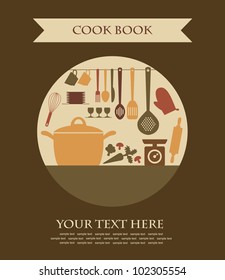 cookery card. vector illustration