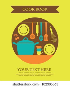 cookery card. vector illustration
