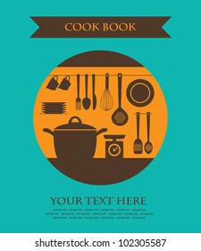 cookery card. vector illustration