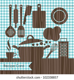 cookery card. vector illustration