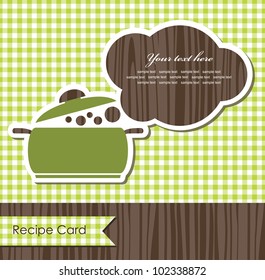 cookery card. vector illustration