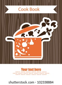 cookery card. vector illustration