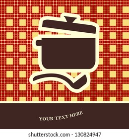 cookery card. vector illustration