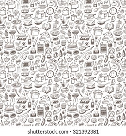 cookery seamless background