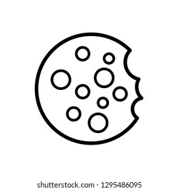 cookie - bakery icon vector