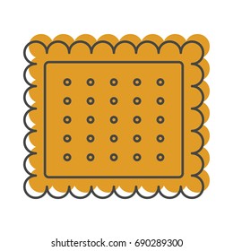 Cookie bakery product in doodle style icons vector illustration for design and web isolated on white background. bakery product vector object for labels and logo