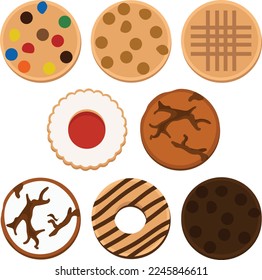 Cookie Bakery Vector illustration Collection 