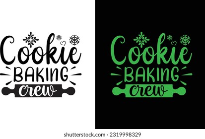 Cookie Baking Crew SVG Free File Design , 