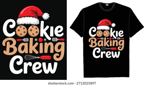 Cookie Baking Crew T-Shirt Design. Weihnachts T-Shirt Design.