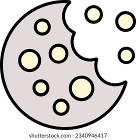 cookie biscuit chocolate chip cracker eating Outline