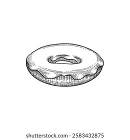 Cookie and biscuit doodle. Desserts, pastry, crackers, chocolate chip cookies in sketch style. Hand drawn vector illustration isolated on white background for your design