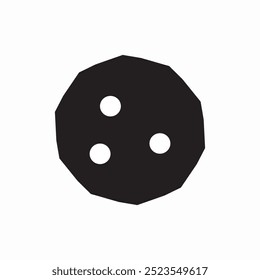 Vector de signo de icono de galleta de galleta