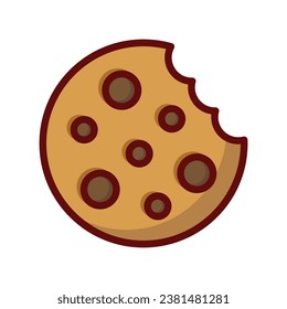 Cookie biscuit icon vector on trendy design