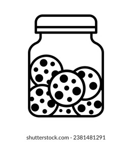 Cookie biscuit icon vector on trendy design
