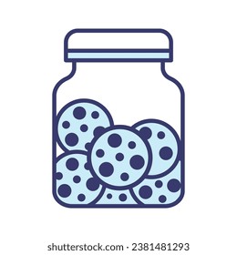 Cookie biscuit icon vector on trendy design