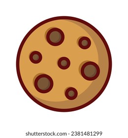 Cookie biscuit icon vector on trendy design