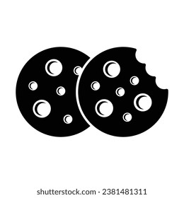 Cookie biscuit icon vector on trendy design