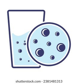 Cookie biscuit icon vector on trendy design