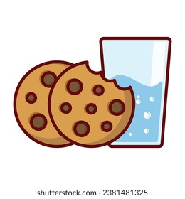 Cookie biscuit icon vector on trendy design