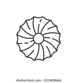 Cookie, biscuit line icon.