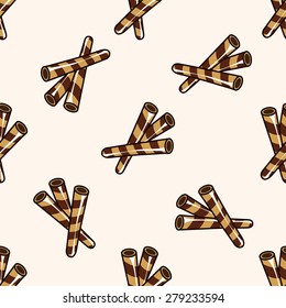 cookie , cartoon seamless pattern background