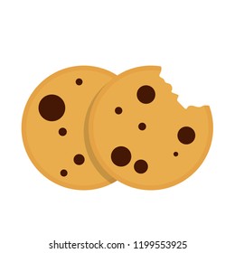 Cookie cartoon vector. free space for text. wallpaper.