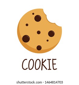 Cookie Cartoon Vector. Logo Design.