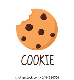 Cookie Cartoon Vector. Logo Design.