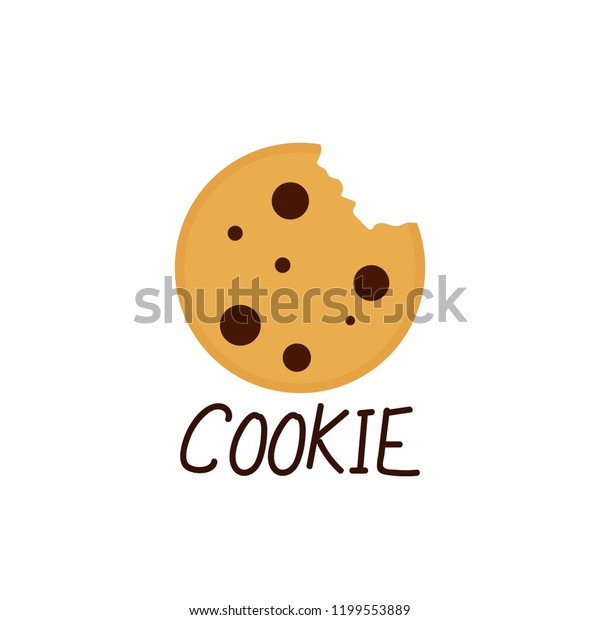 Cookie Cartoon Vector Logo Design Stock Vector (Royalty Free) 1199553889